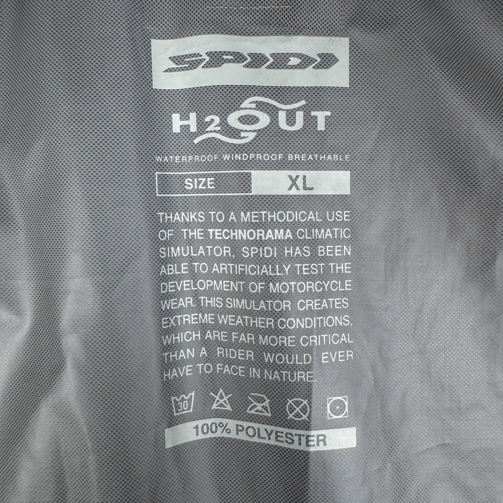 SPIDI H2OUT Waterproof Windbreaker Jacket Black Women's XL ? - Picture 5 of 16